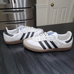 Adidas Samba OG J Youth Cloud White/ Core Black IE3675 Gum Sole Sneakers
